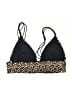 Topshop Animal Print Gold Swimsuit Top Size 10 - photo 2