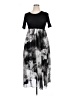 Unbranded Graphic Floral Black Casual Dress Size L - photo 1