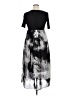 Unbranded Graphic Floral Black Casual Dress Size L - photo 2