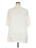 Torrid Ivory Short Sleeve Blouse Size 3X Plus (3) - photo 2