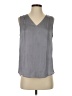 Banana Republic 100% Polyester Gray Sleeveless Blouse Size S - photo 1