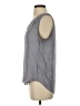 Banana Republic 100% Polyester Gray Sleeveless Blouse Size S - photo 5