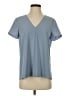 Theory 100% Polyester Blue Short Sleeve Blouse Size S - photo 1