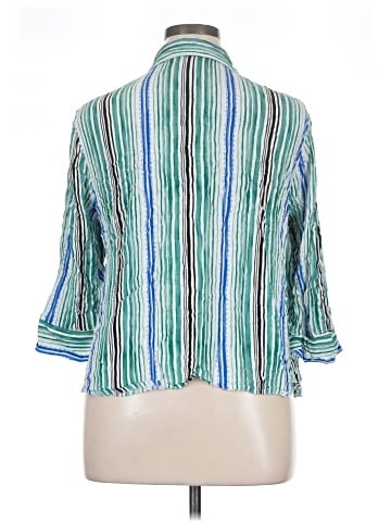 Adrienne Vittadini 3/4 Sleeve Button-Down Shirt (view 2)