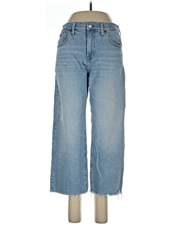 Madewell The Petite Perfect Vintage Wide-Leg Crop Jean in Altoona Wash: Raw-Hem Edition (view 1)