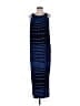 Valerie Bertinelli 100% Polyester Stripes Blue Casual Dress Size 8 - photo 1