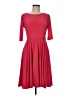 Eliza J Solid Red Casual Dress Size 6 - photo 1