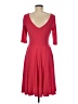 Eliza J Solid Red Casual Dress Size 6 - photo 2
