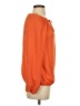 Diane von Furstenberg 100% Polyester Orange Long Sleeve Blouse Size 4 - photo 4