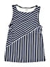 Lands' End Stripes Blue Swimsuit Top Size 6L - photo 1