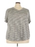 Xersion 100% Polyester Metallic Gray Active T-Shirt Size 3X - photo 1