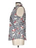 Charter Club Houndstooth Ivory Sleeveless Button-Down Shirt Size 10 - photo 5