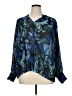 Chico's 100% Polyester Blue Long Sleeve Blouse Size XL (3) - photo 1