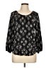 Chico's 100% Polyester Black 3/4 Sleeve Blouse Size L - photo 1