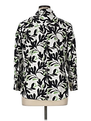 Chico's 3/4 Sleeve Button-Down Shirt (view 2)
