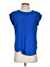Lily White Blue Short Sleeve Top Size S - photo 1