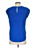 Lily White Blue Short Sleeve Top Size S - photo 2