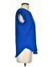 Lily White Blue Short Sleeve Top Size S - photo 4