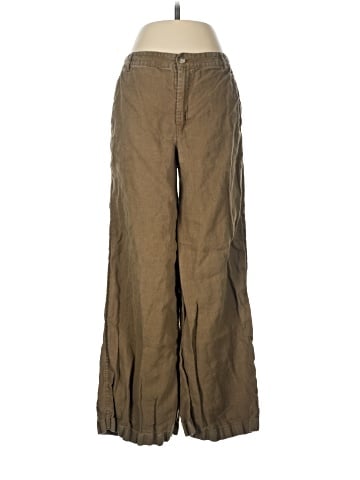 Madewell The Zoe Relaxed Wide Pant in 100% Linen (view 1)