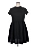 Xhilaration 100% Polyester Solid Black Casual Dress Size XXL - photo 1