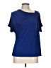 Jones Wear Blue Short Sleeve Top Size L - photo 1
