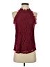Halife Burgundy Sleeveless Blouse Size S - photo 1
