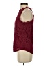 Halife Burgundy Sleeveless Blouse Size S - photo 5