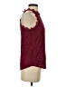 Halife Burgundy Sleeveless Blouse Size S - photo 4