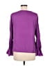 Everly 100% Polyester Purple Long Sleeve Blouse Size M - photo 2