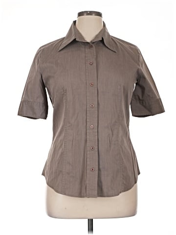 New York & Company Short Sleeve Blouse (view 1)