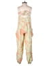 Out From Under 100% Cotton Paisley Orange Jumpsuit Size S - photo 2