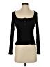 LNA Black Long Sleeve Henley Size S - photo 1