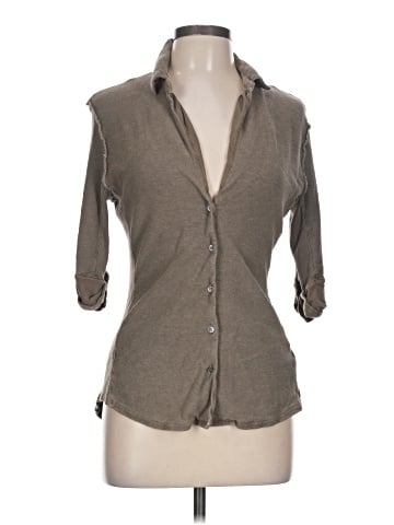 James Perse 3/4 Sleeve Button-Down Shirt (view 1)
