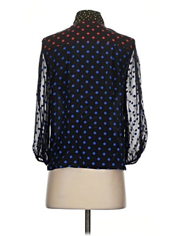Alice + Olivia 3/4 Sleeve Silk Top (view 2)
