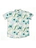 Assorted Brands Floral Blue Short Sleeve Button-Down Shirt Size 14 - photo 1