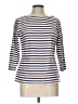 J. McLaughlin Stripes White 3/4 Sleeve Top Size L - photo 1