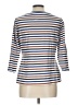 J. McLaughlin Stripes White 3/4 Sleeve Top Size L - photo 2