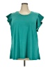 Lane Bryant Teal Short Sleeve Top Size 22 - 24 Plus - photo 1