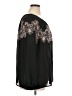 Ann Taylor LOFT Floral Graphic Black Long Sleeve Blouse Size XL - photo 4