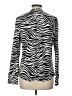 Dana Buchman Animal Print Silver Long Sleeve Top Size L - photo 2