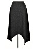 Zara Solid Gray Casual Skirt Size L - photo 2