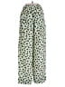 Lee Mathews 100% Silk Print Green Silk Pants Size XXS - photo 2