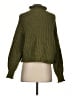 H&M Solid Green Turtleneck Sweater Size S - photo 2
