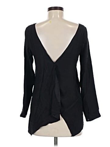 Club Monaco Long Sleeve Silk Top (view 2)