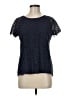 Solitaire Black Short Sleeve Top Size M - photo 1