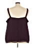Catherines 100% Polyester Burgundy Sleeveless Blouse Size 30W - photo 2