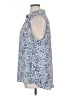 CAbi 100% Polyester Animal Print Blue Sleeveless Blouse Size XL - photo 5