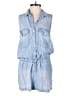 Bella Dahl 100% Tencel Solid Blue Romper Size XS - photo 1