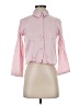Forever 21 Color Block Pink 3/4 Sleeve Button-Down Shirt Size S - photo 1