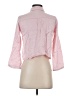 Forever 21 Color Block Pink 3/4 Sleeve Button-Down Shirt Size S - photo 2